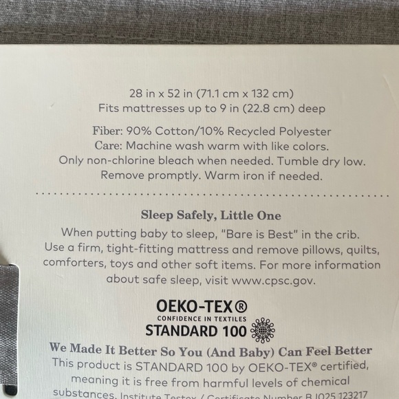 cloud island Crib Fitted Sheet - Picture 4 of 5